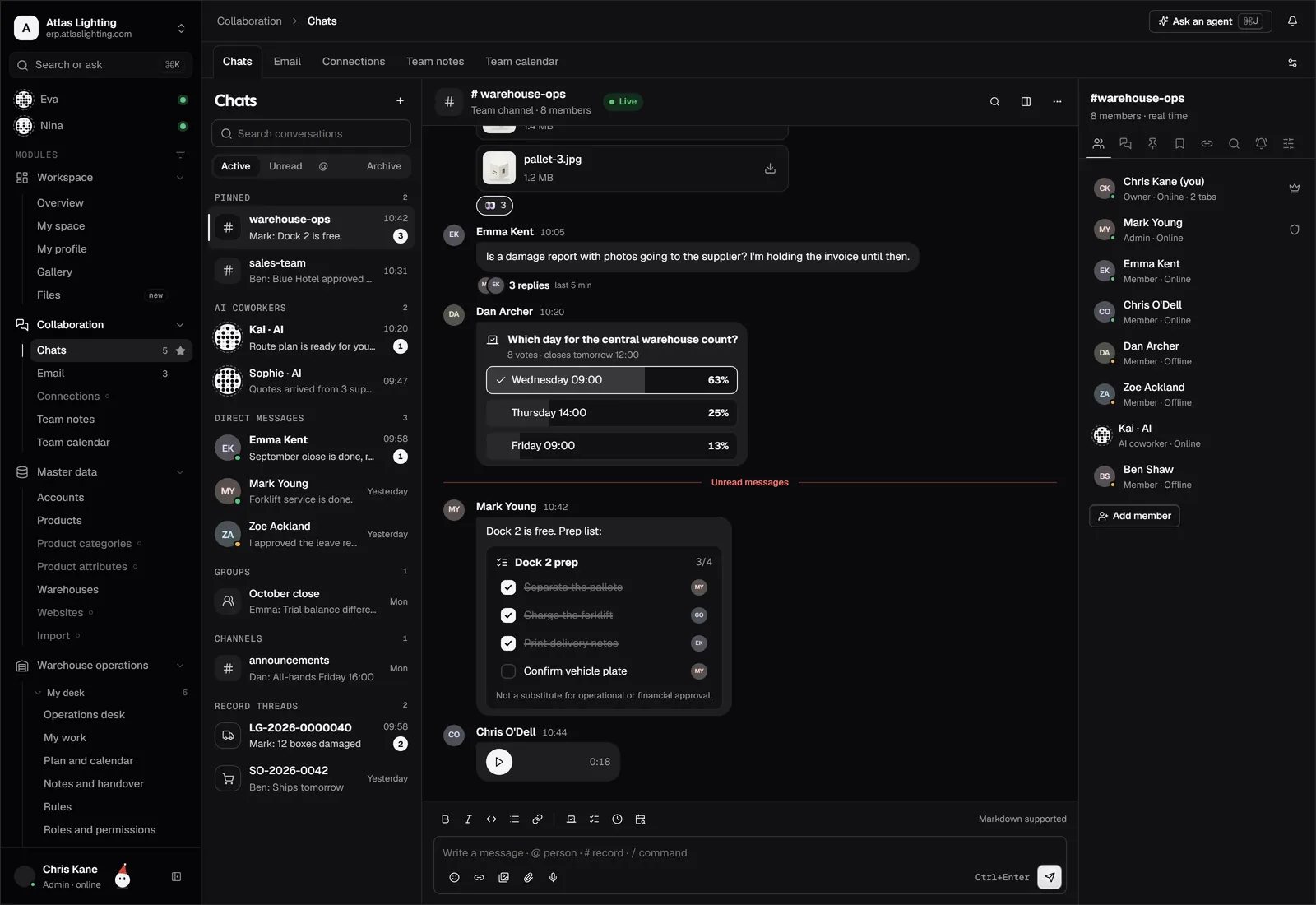 Chat on every record