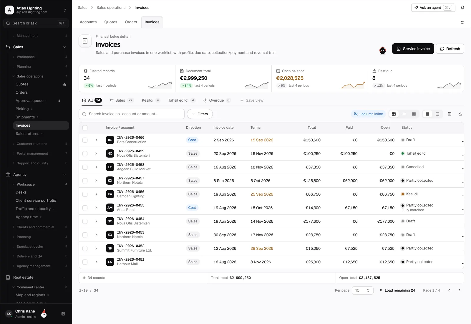 Invoices without retyping
